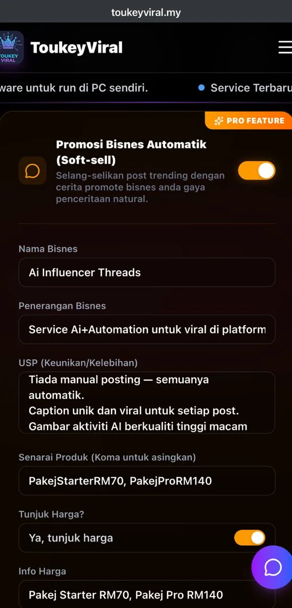 Auto-Post Bisnes Produk/Servis Softselling 1