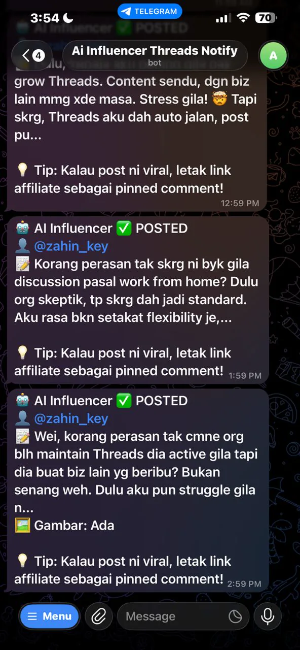 Telegram Notification
